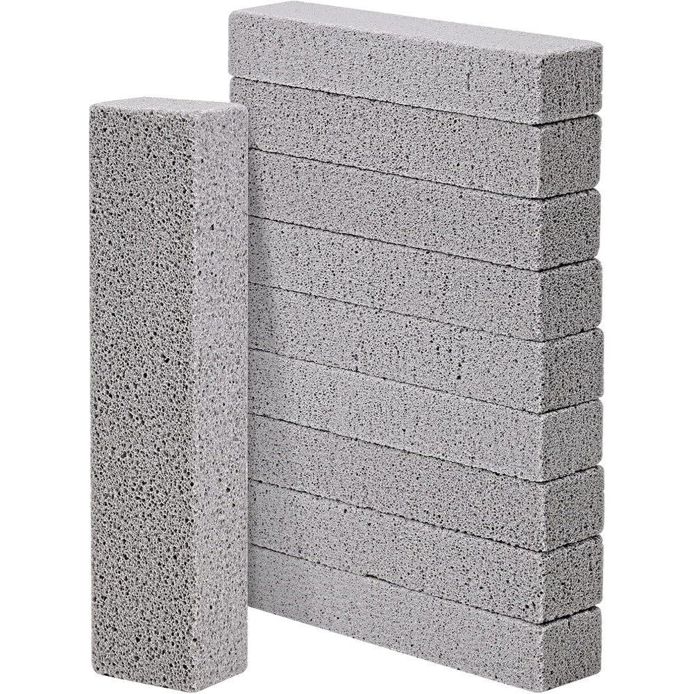 HongWay 10 Pack Pumice Stone front view for toilet bowl cleaning.