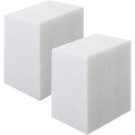 Hoolerry 40 Pieces White Scrub Pads front view bulk pack for household cleaning.