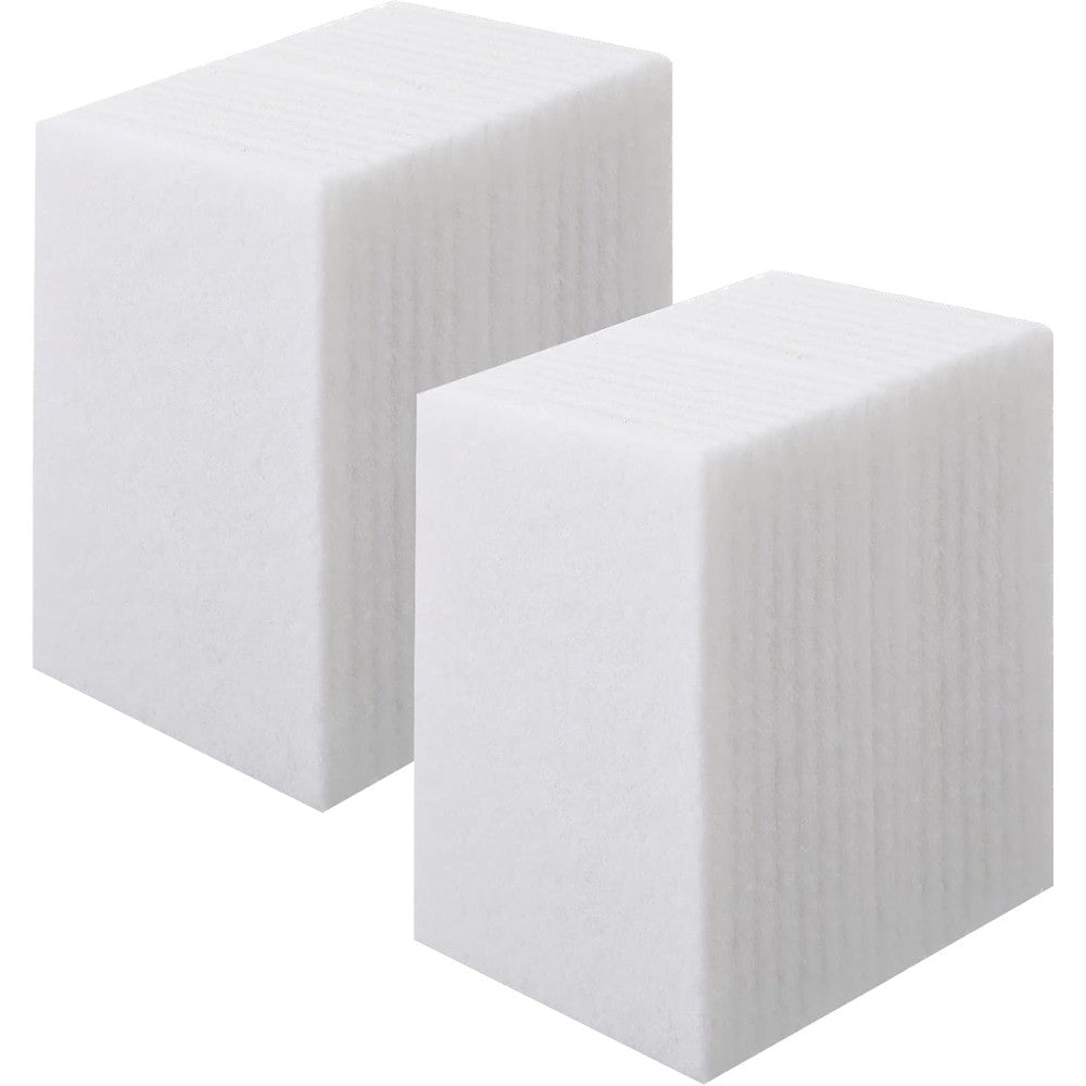 Hoolerry 40 Pieces White Scrub Pads front view bulk pack for household cleaning.
