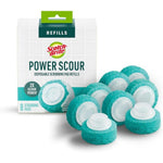 Scotch-Brite Power Scour Disposable Scrubbing Pad Refills front view of 8 count packaging