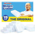 Mr. Clean Original Magic Eraser 19 count box front view multi-surface cleaner.