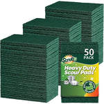 SCRUBIT Scouring Pads 50 pack front view for heavy duty kitchen cleaning