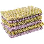 The Crown Choice heavy duty non-scratch dish scrubbers 6 pack front view.