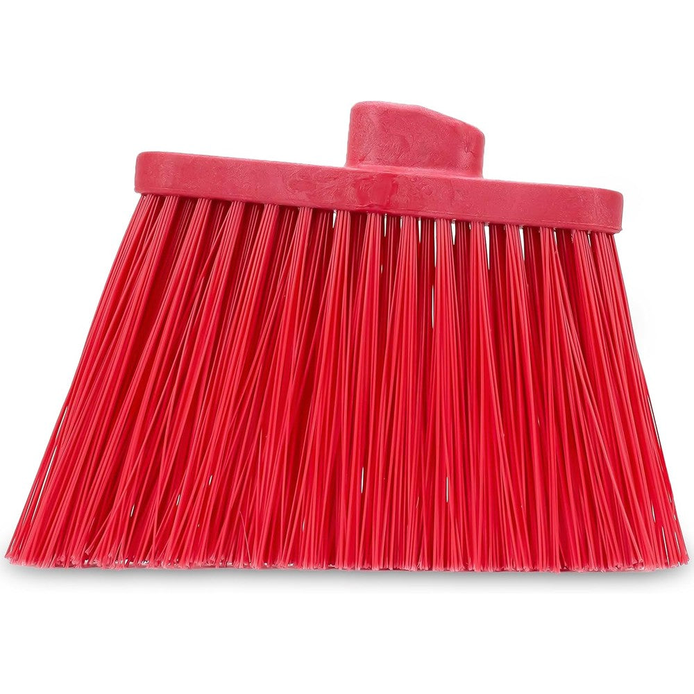 SPARTA plastic broom head angled unflagged front view red commercial sweeping tool