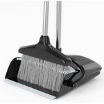 KOCOTONG Broom and Dustpan Set front view standing upright for home cleaning.