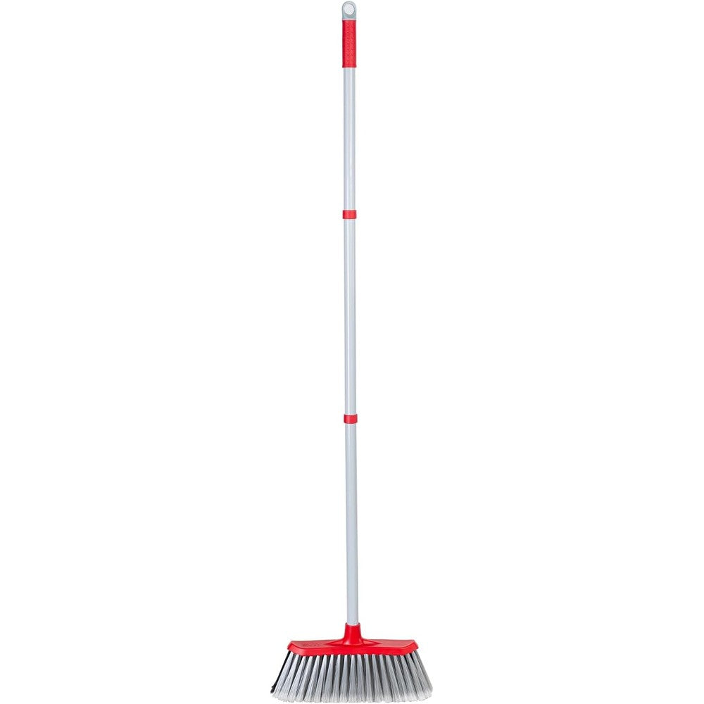 SDSM Indoor Outdoor Broom front view showing double sided bristles.