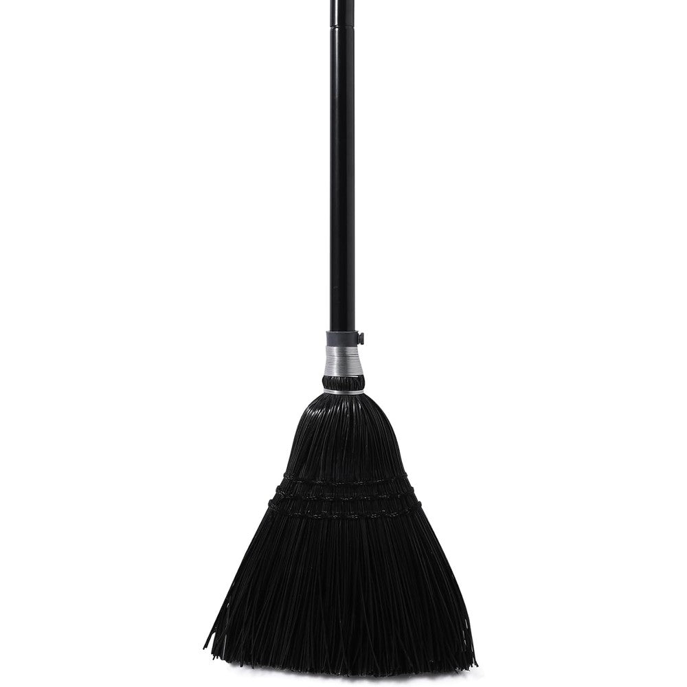 Yocada heavy duty commercial broom front view for outdoor floor cleaning