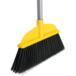 TreeLen soft bristle broom front view for hardwood floor cleaning.