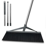 Xifando wide large broom front view for commercial floor cleaning.