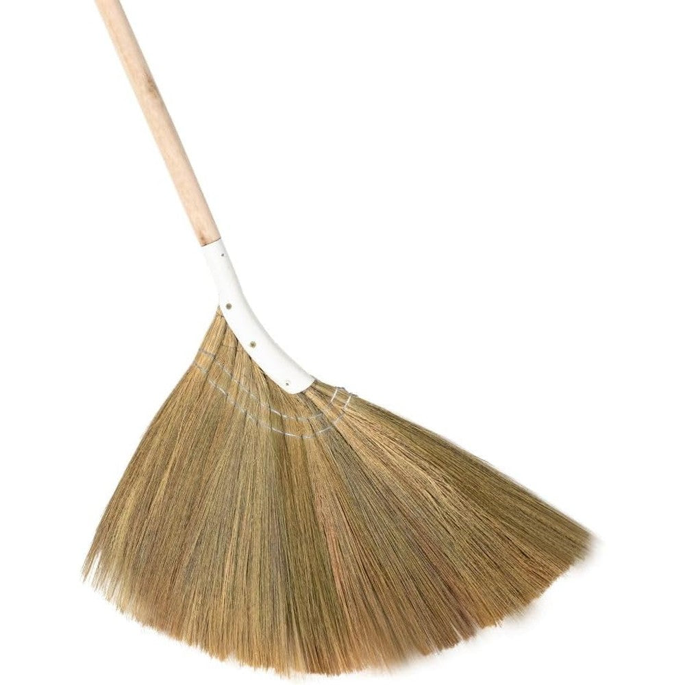 TTS For Home Natural Grass Broom front view eco-friendly floor cleaner.