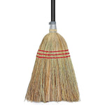 TrueYee Outdoor Corn Broom front view for heavy duty yard cleaning.
