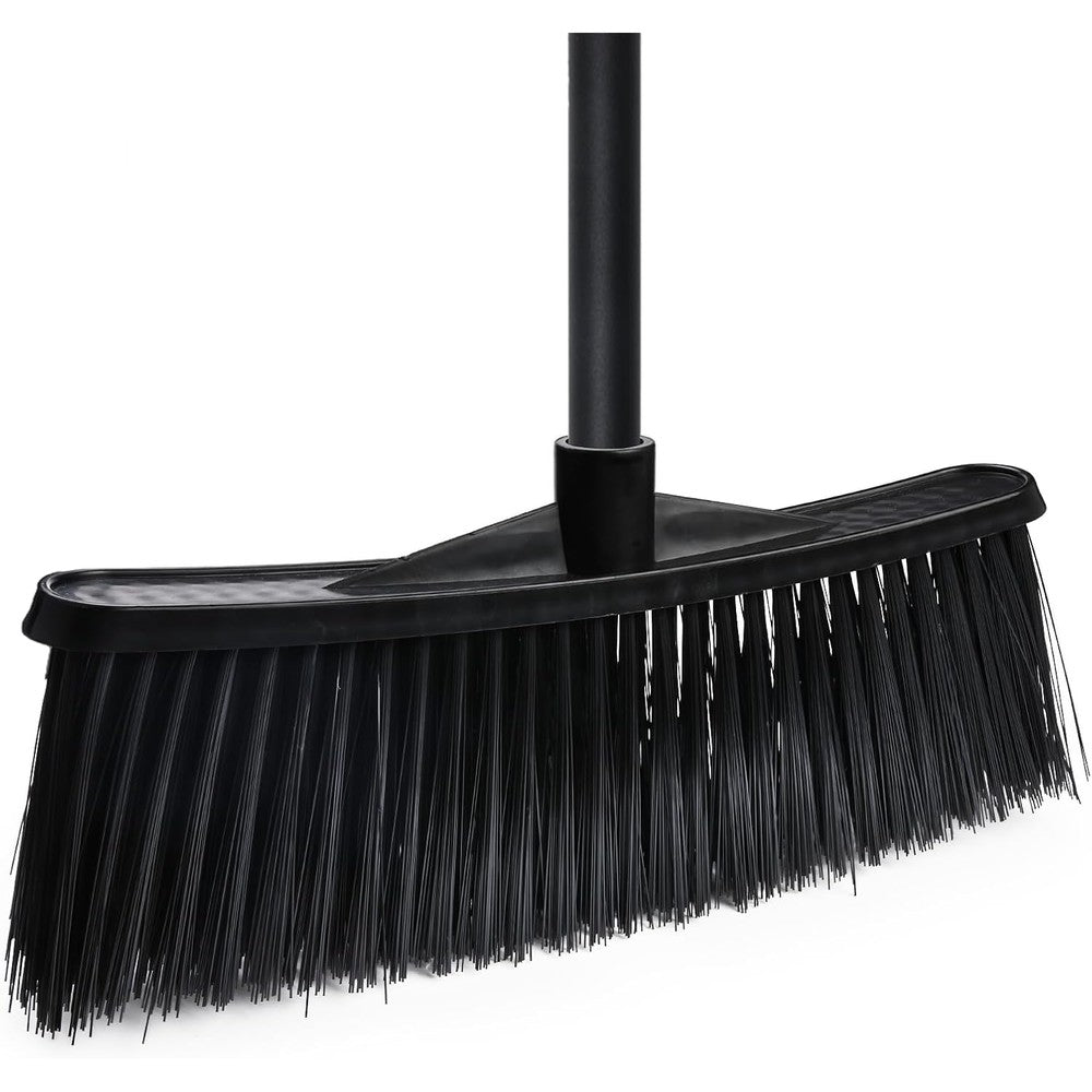 Zthluyc outdoor broom front view for heavy duty garage cleaning.