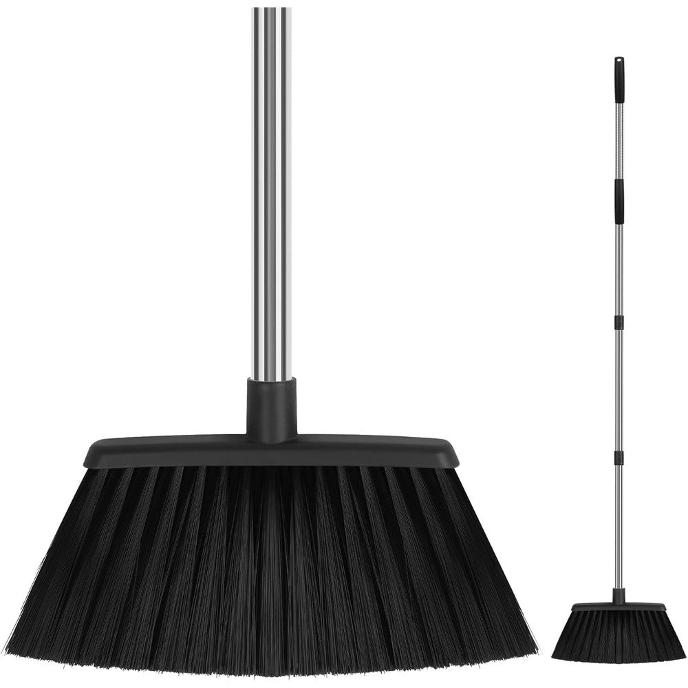 UDUK Heavy Duty Angle Broom front view for indoor floor cleaning.