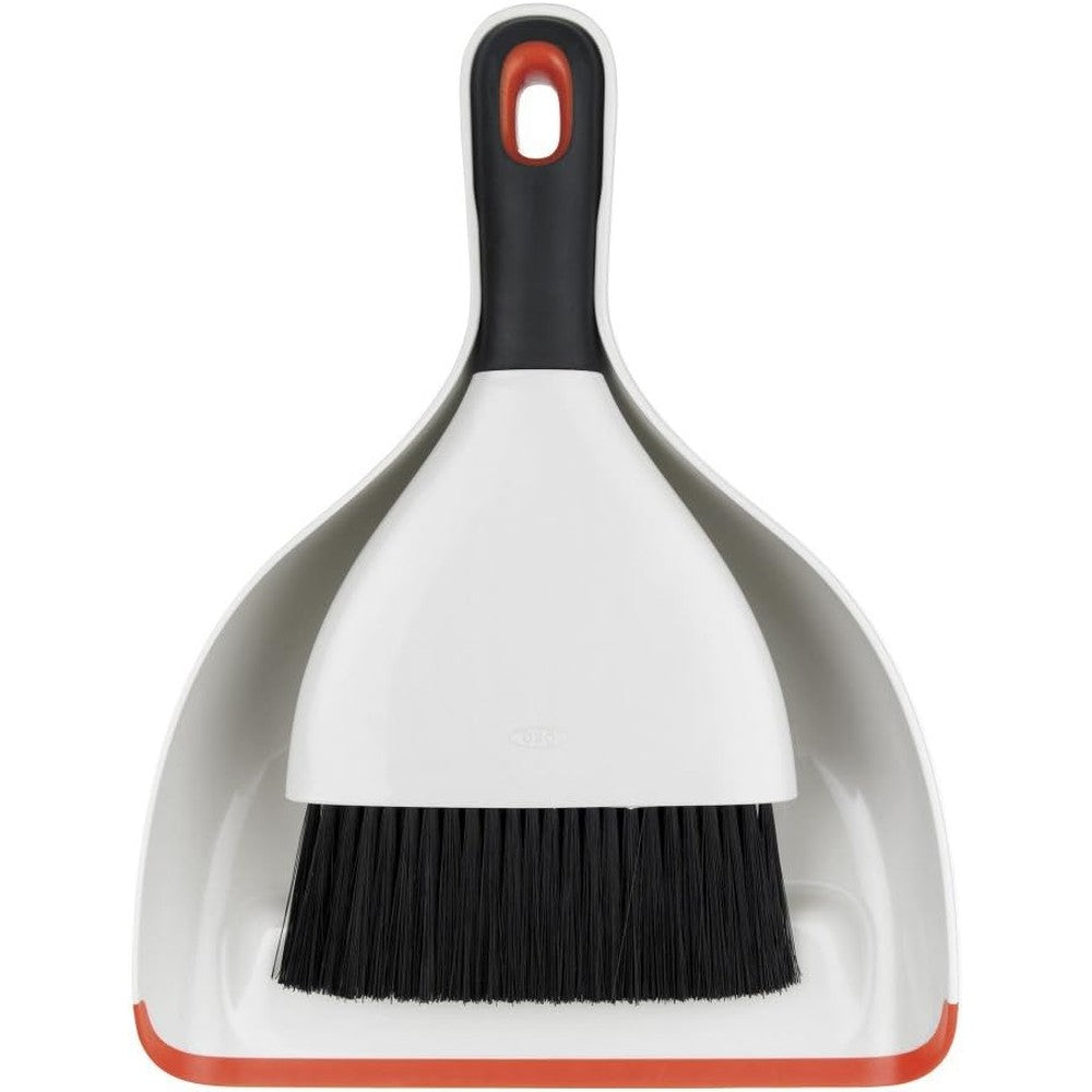 OXO Good Grips Dustpan and Brush Set front view compact cleaning tools