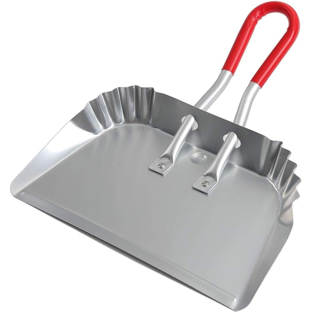 TOP DOG metal dustpan front view heavy duty aluminum cleaning tool