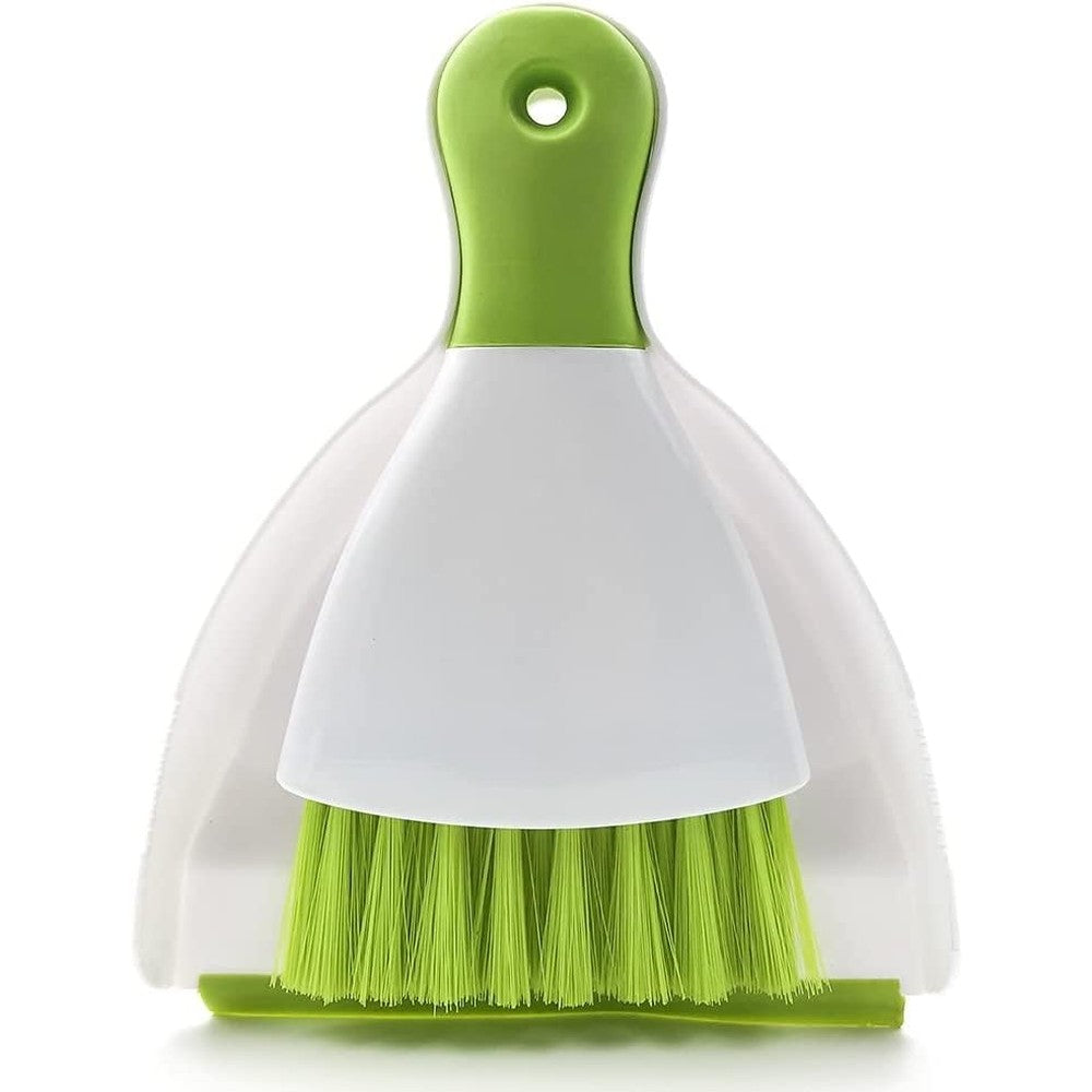 WDDBHSKN mini broom and dustpan set front view handheld cleaning tool for desk debris