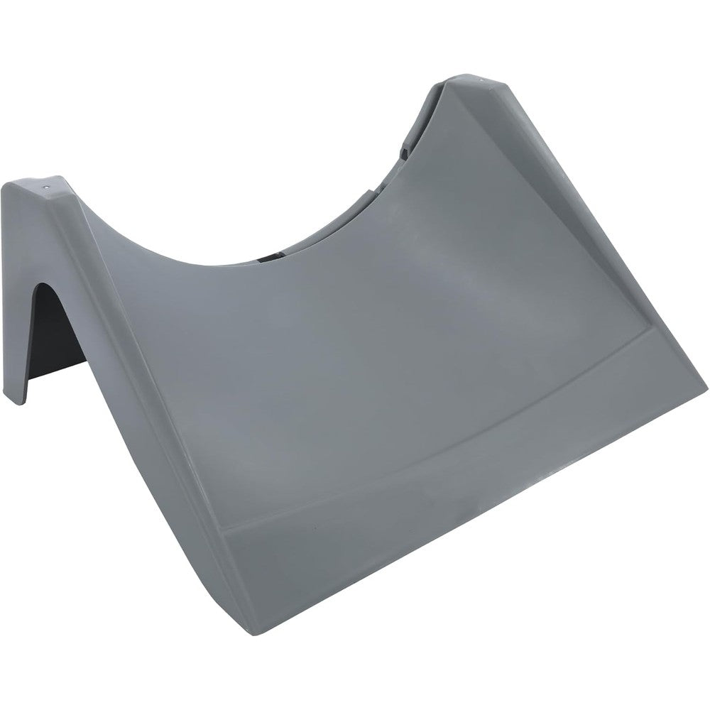Danco 11033X attachable dust pan front view showing gray plastic scoop design