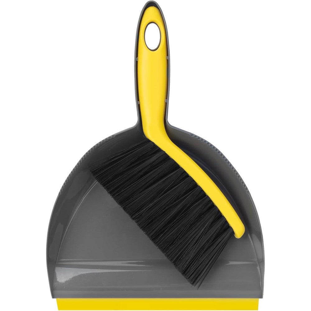 KeFanta mini handheld dustpan and broom set front view for desktop cleaning