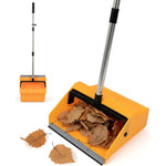 Reewii large commercial dustpan with long handle front view
