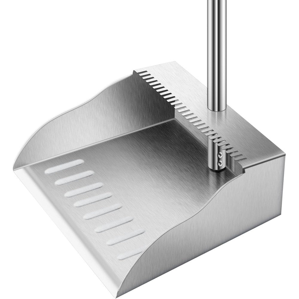 Yangbaga heavy duty stainless steel dustpan front view