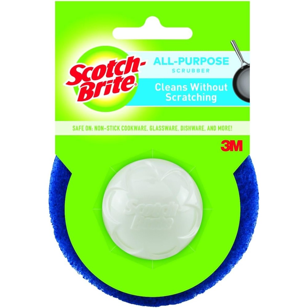 Scotch-Brite Dobie Scrubber front view packaging showing non-scratch mesh.