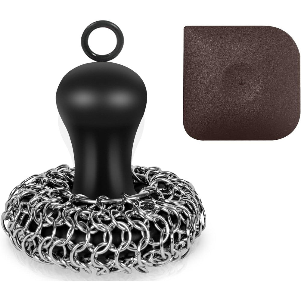 Herda Cast Iron Cleaner Scrubber front view professional kitchen tool
