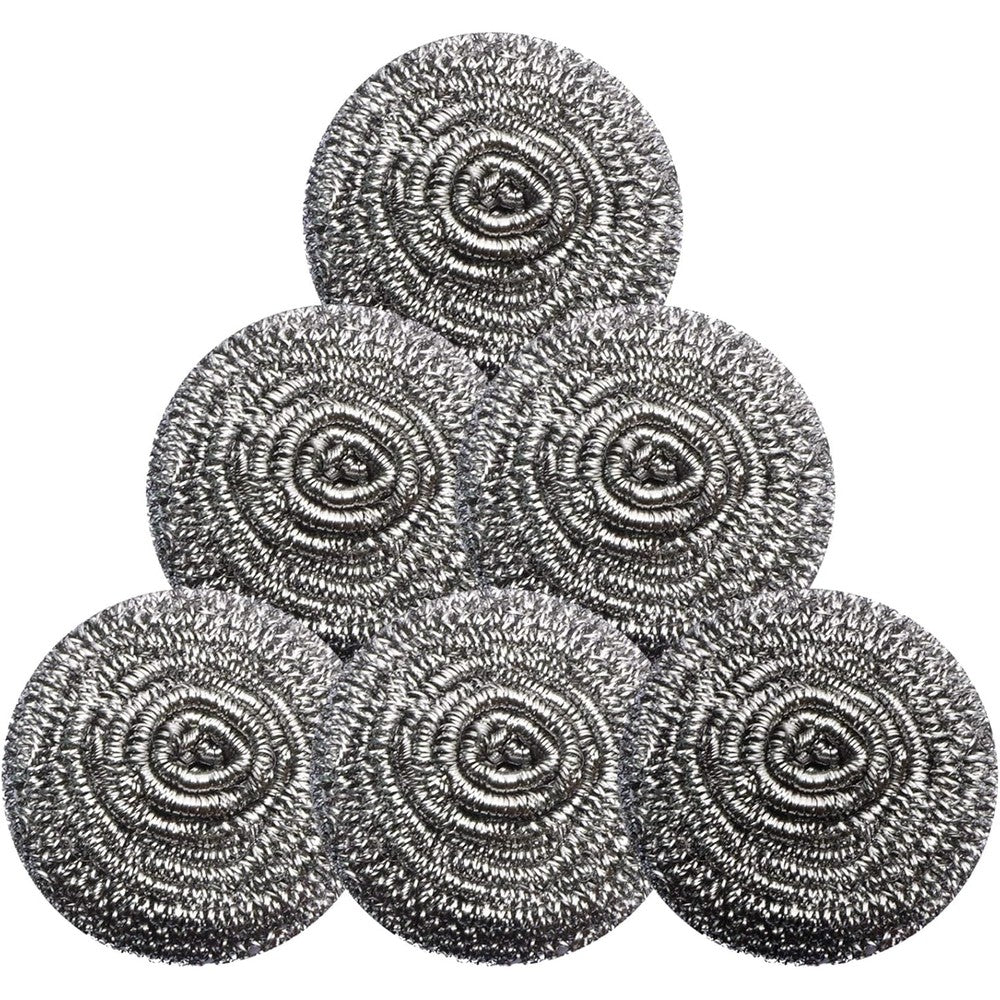 GUEICN Stainless Steel Scrubber 12 pack front view for kitchen cleaning