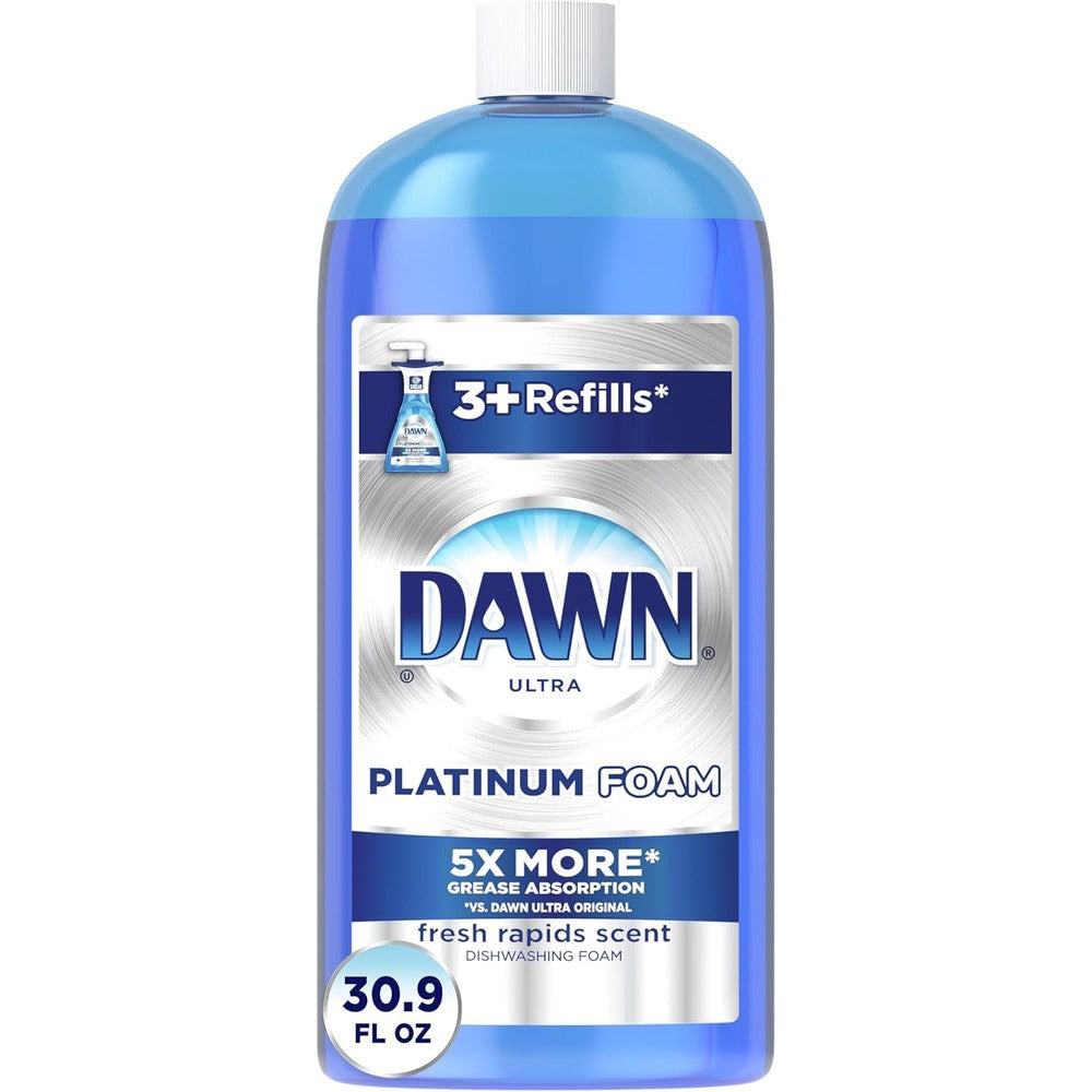 Dawn Dish Soap, Direct Foam Dishwashing Foam, Refill, Fresh Rapids Scent, 30.9 Fluid Oz (Pack of 6)