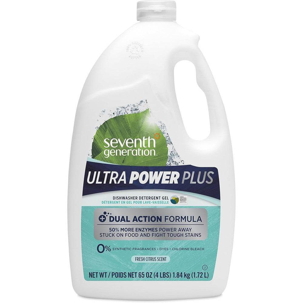 Seventh Generation Ultra Power Plus Dishwasher Detergent Gel 65 Ounce front view
