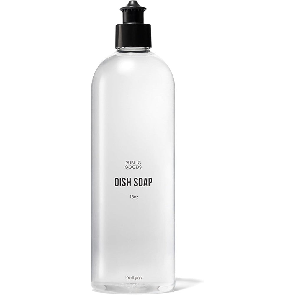 Public Goods Natural Dish Soap Plant Based Vegan Friendly Liquid Detergent Mandarin Basil Scent 16 Fluid Ounce - Image 1