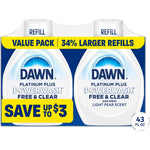 Dawn Powerwash Free and Clear dish soap refill front view packaging