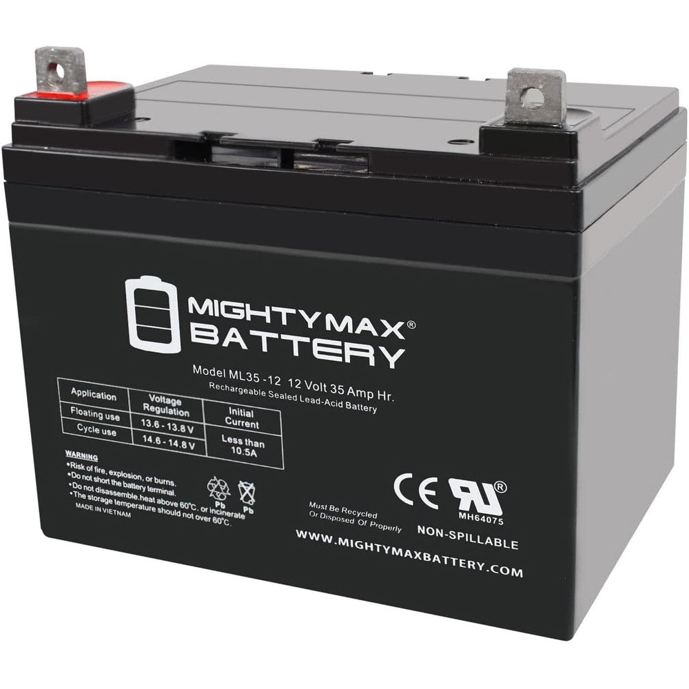 ML35-12 - 12 Volt 35 AH SLA Battery- Mighty Max Battery Brand Product