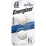 Energizer 2025 lithium coin batteries 2 pack front view