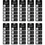 Nightkonic CR2032 lithium button cell batteries 50 pack front view