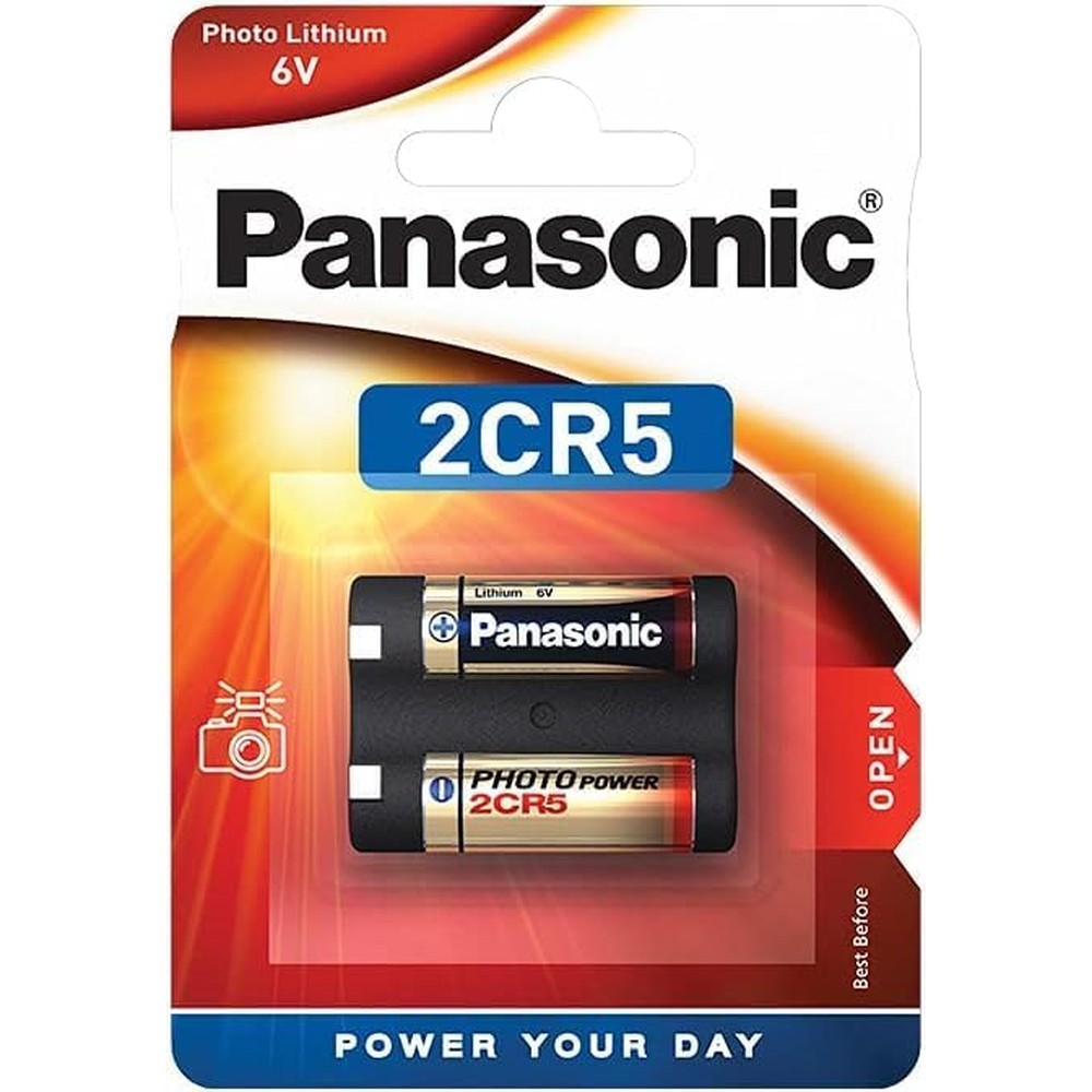 Panasonic 2CR5 6 Volt Lithium Battery (245, DL245, EL2CR5)