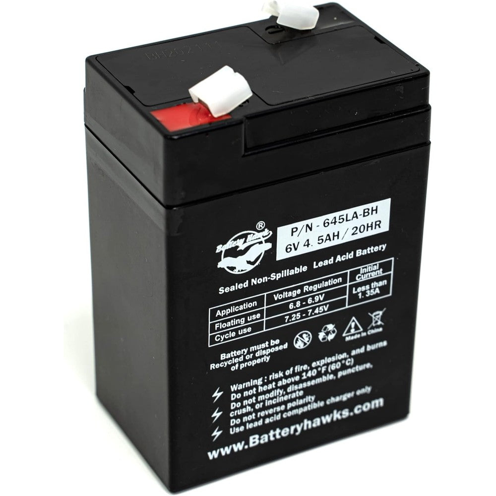 UB645 ELB-0604 Battery ELB0604 6V4.5AH 6V 4.5AH SLA Sealed Lead Acid Battery for Exit Sign Emergency Light SLA0905 AH 4.0 AMP HOUR 120255