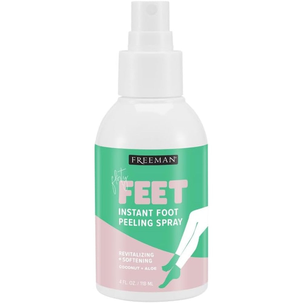 Freeman Flirty Feet instant foot peeling spray front view bottle
