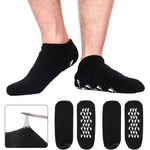 Codream large men's moisturizing gel socks in black for dry cracked skin