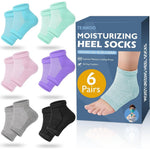 TEAWOO moisturizing heel socks in multiple colors for dry feet