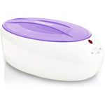 Conair True Glow Thermal Paraffin Bath front view with purple lid on white base