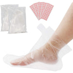Segbeauty Paraffin Bath Liners for Foot front view of the two hundred count packaging with stickers.