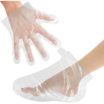 Mozeat Lens paraffin wax liners pack of 200 showing front view packaging for home spa thermal treatments