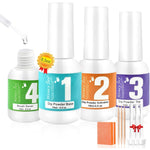 Honey Joy dip powder liquid set with activator base and top coat bottles