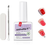 Saviland pro dip powder remover kit with 15ml liquid and metal scraper