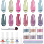 eodci color changing dip powder nail set with 6 chameleon thermal shades