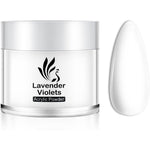 Lavender Violets 1oz bright white acrylic nail powder jar