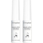 Creaglam liquid latex for nails 2-pack set front view