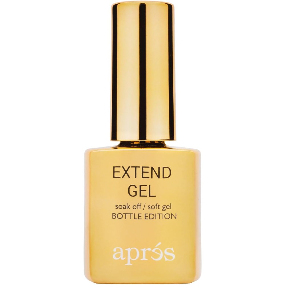 Aprés Nail Extend Gel Gold Bottle 15ml front view