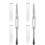 Cobee double ended nail art brush set front view