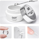 GAOY solid nail glue gel jar for attaching artificial nail tips and press ons
